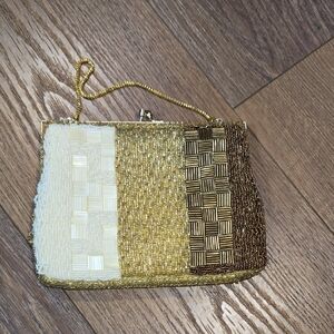 DELILL VINTAGE BEADED EVENING BAG.. #7475